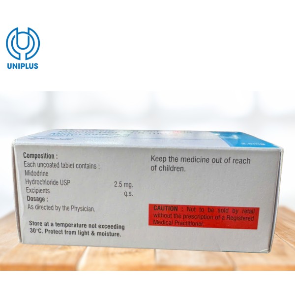 Thuốc Midodrine Hydrochloride 2,5mg 