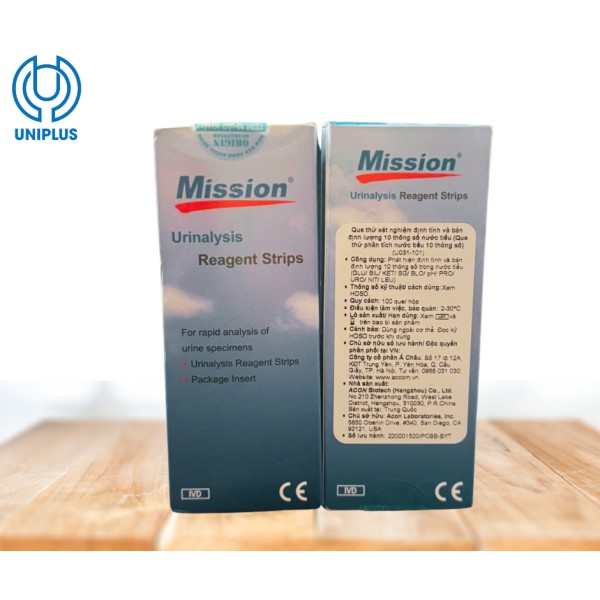 Que thử nước tiểu 10 thông số ACON Mission 10 