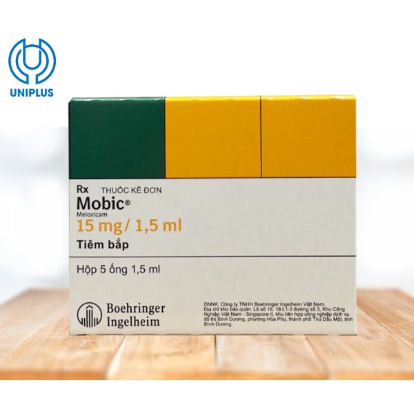 Thuốc tiêm bắp Mobic 15mg/1.5ml giúp giảm đau trong viêm xương khớp, thoái hóa khớp 