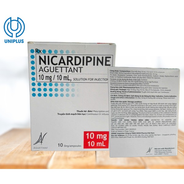 Dung dịch tiêm truyền Nicardipine dùng cho tăng huyết áp động mạch ác tính