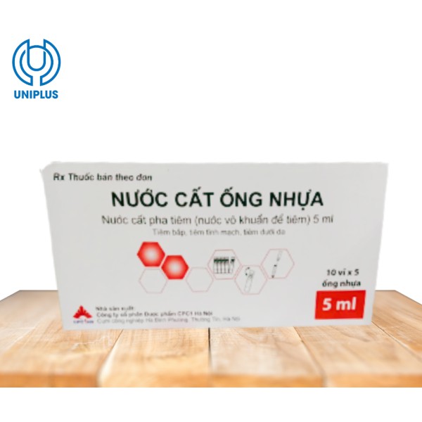 Nước cất ống nhựa 5ml