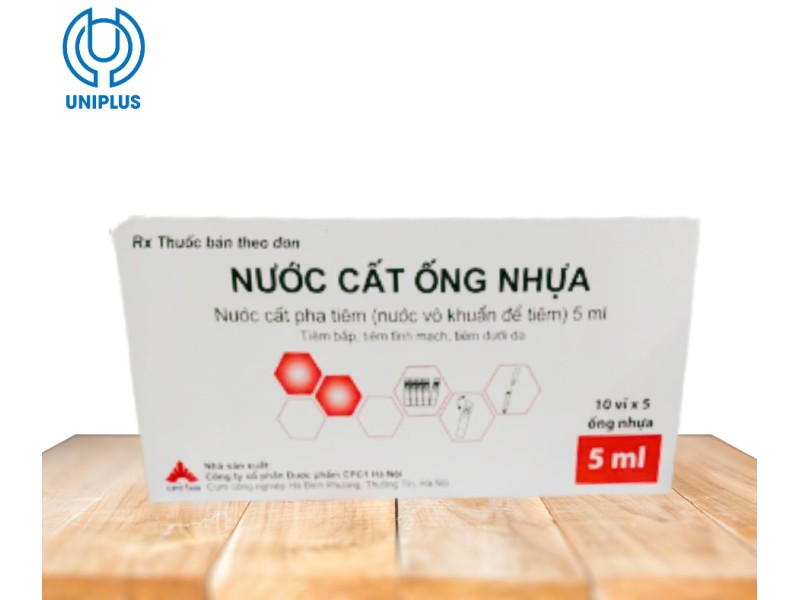 Nước cất ống nhựa 5ml 