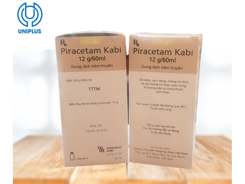 Thuốc tiêm truyền Piracetam Kabi 12g/60ml