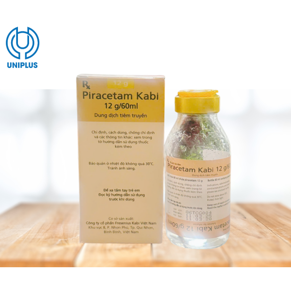 Thuốc tiêm truyền Piracetam Kabi 12g/60ml