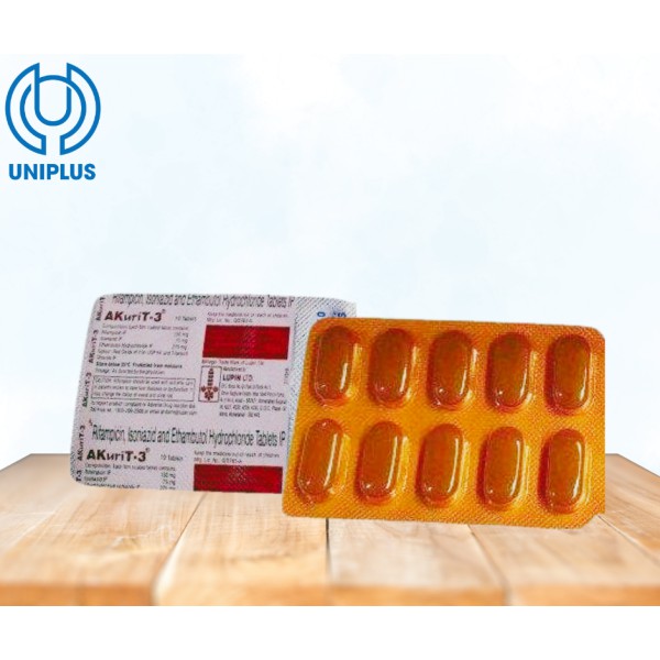 Thuốc Rifampicin,Isoniazid and Ethambutol Akurit 3