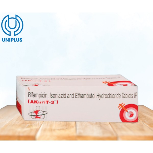 Thuốc Rifampicin,Isoniazid and Ethambutol Akurit 3