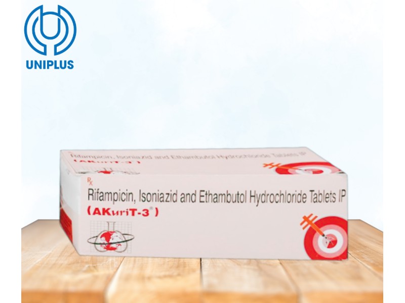 Thuốc Rifampicin,Isoniazid and Ethambutol Akurit 3