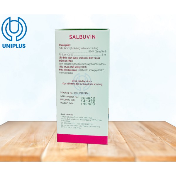 Thuốc Salbuvin 2mg/5ml 