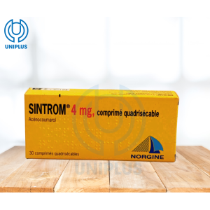 Thuốc Sintrom 4mg phòng bệnh máu đông, ngừa huyết khối, nghẽn mạch ( hộp 30 viên )