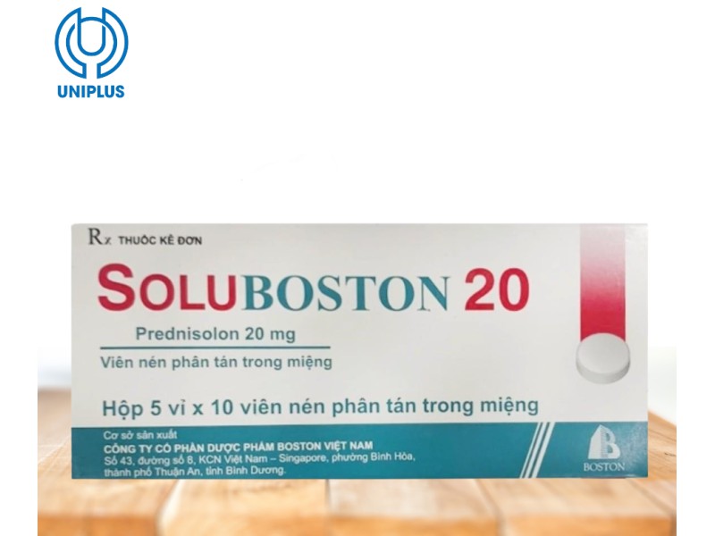 Thuốc Soluboston 20 (viên nén phân tán trong miệng)