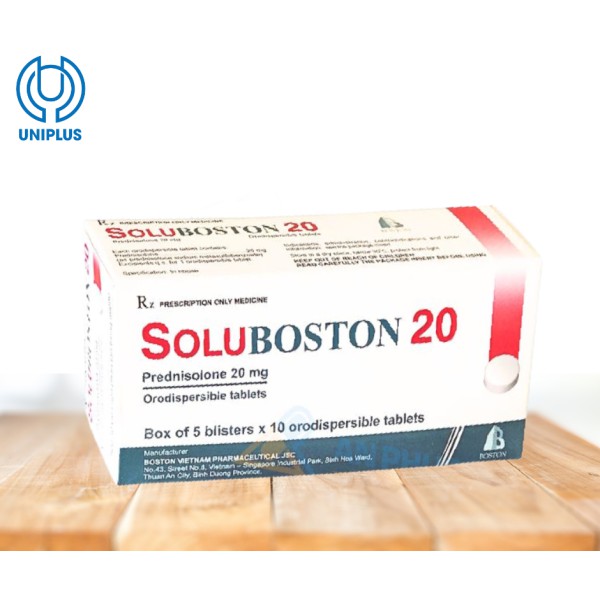 Thuốc Soluboston 20 (viên nén phân tán trong miệng)