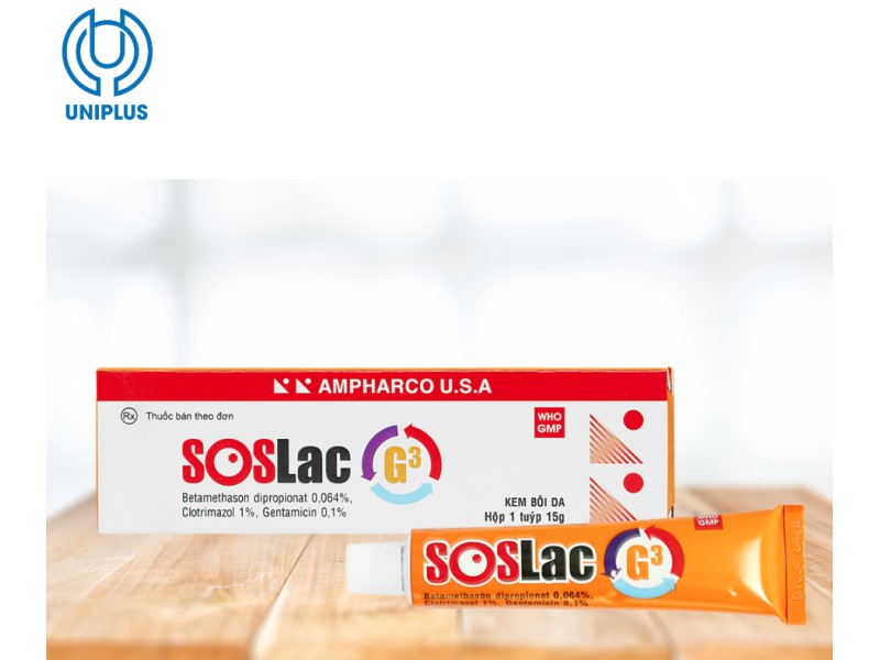 Thuốc bôi da Soslac G3 