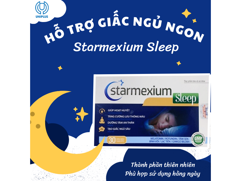 Thực phẩm bảo vệ sức khỏe Starmexium Sleep