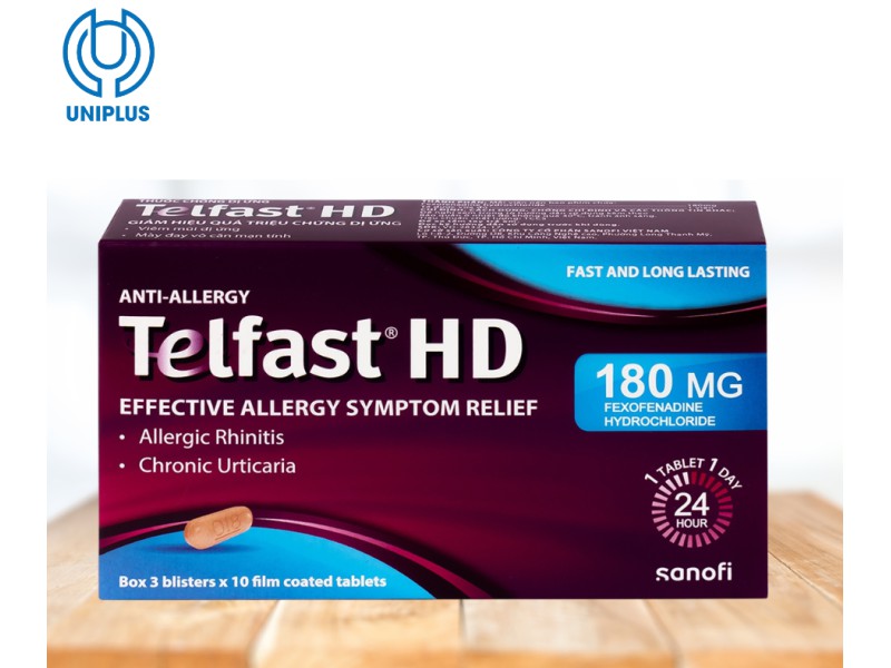 Thuốc chống dị ứng Telfast HD 180mg