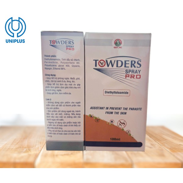 Chai xịt Towders  