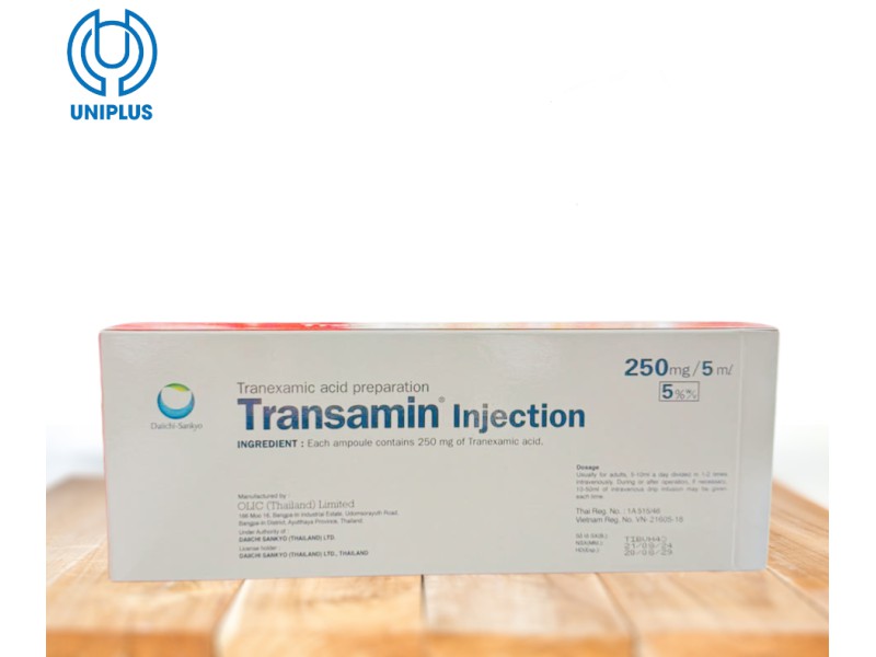Dung dịch tiêm truyền Transamin Injection 250mg/5ml