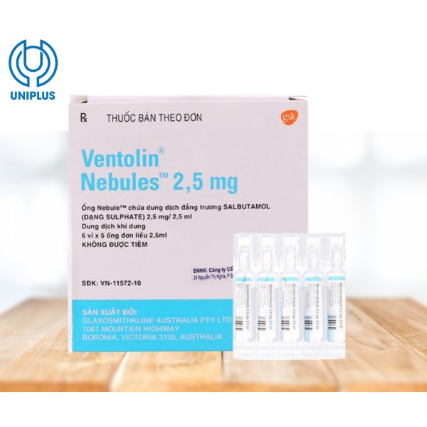 Thuốc Ventolin Nebules 2.5mg/ 2.5ml