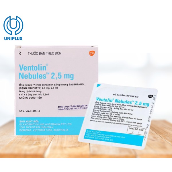 Thuốc Ventolin Nebules 2.5mg/ 2.5ml