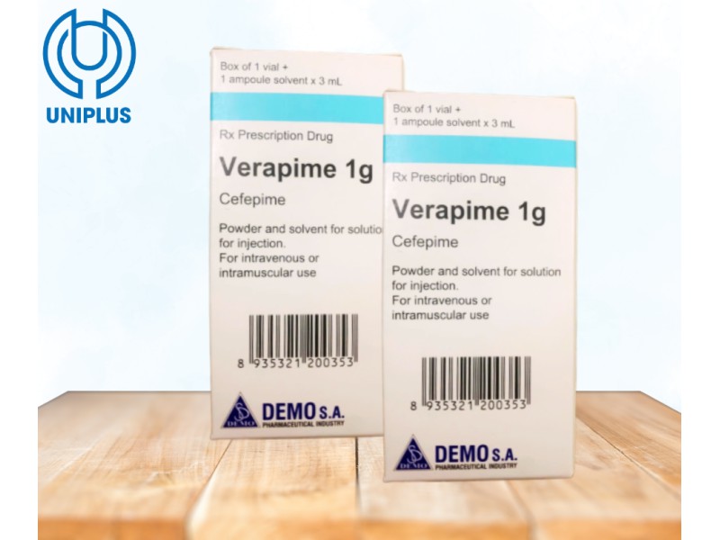 Dung dịch tiêm truyền Verapime 1g