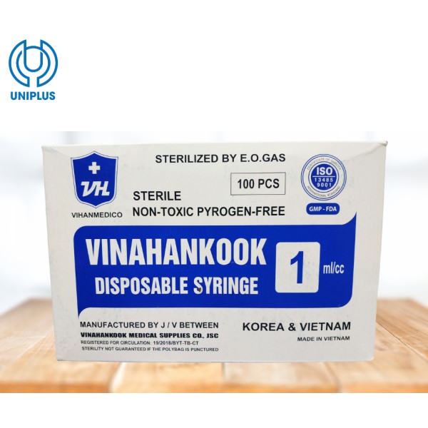 Bơm kim tiêm Vinahankook 1ml/cc