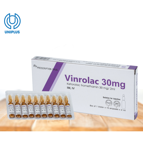 Dung dịch tiêm truyền Vinrolac 30mg/ml 
