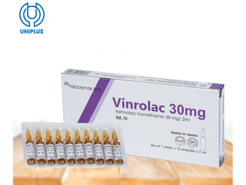 Dung dịch tiêm truyền Vinrolac 30mg/ml 