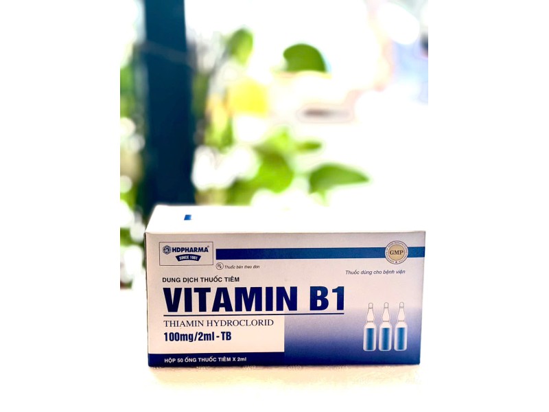 Dung dịch tiêm truyền Vitamin B1 100mg (50 ống/hộp) HDPHARMA 