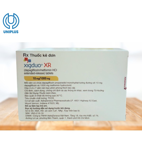 Thuốc Xigduo XR 10mg/1000mg 